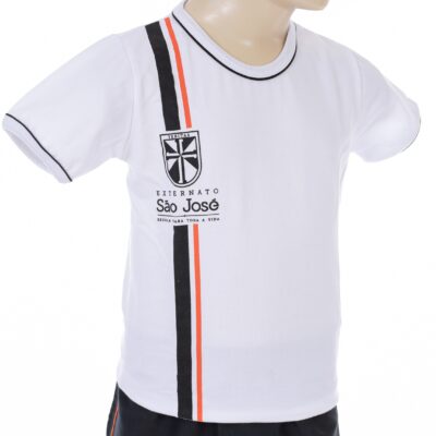 CAMISETA COM MANGA POLI ALGODÃO